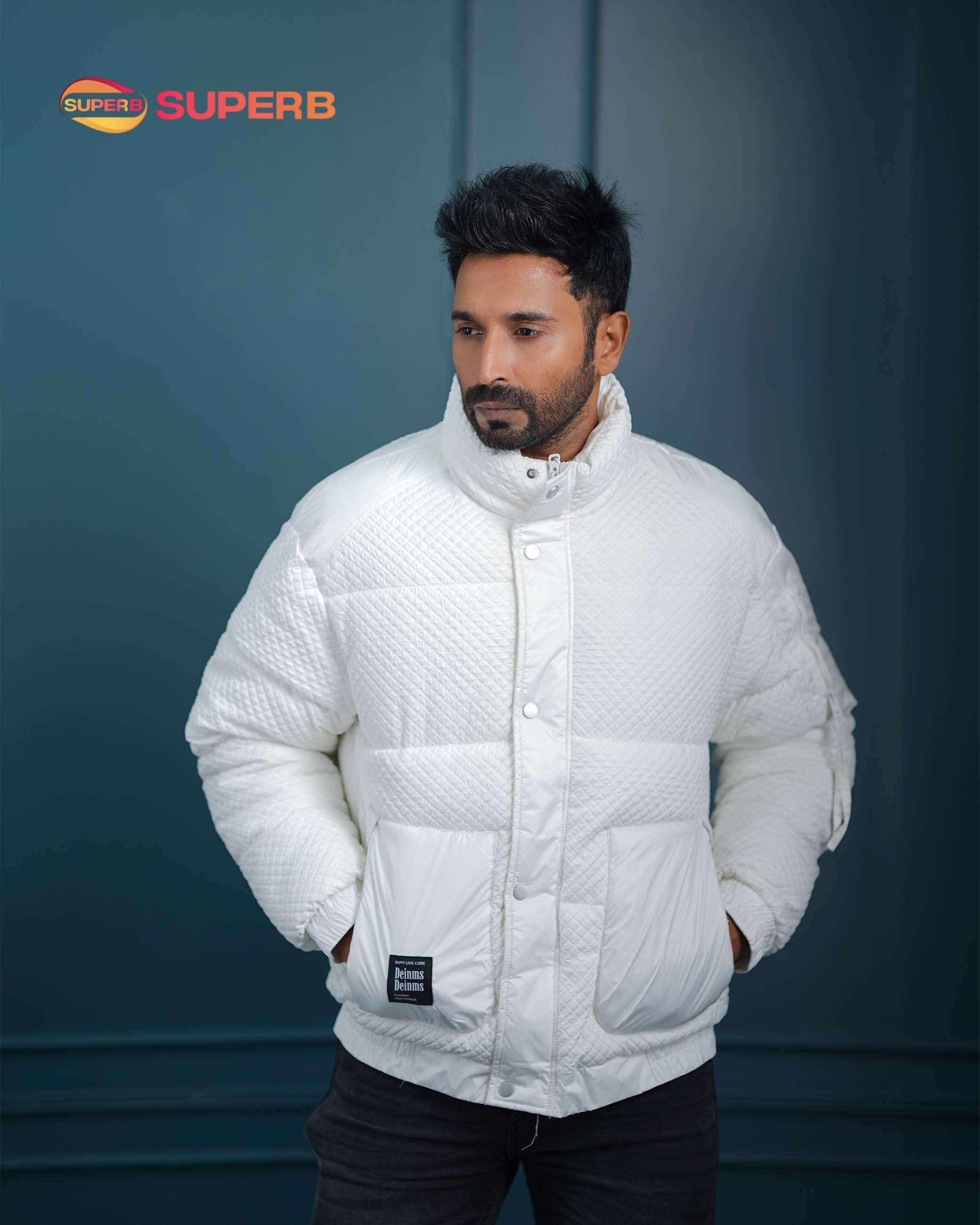 DEINMS Padded Jacket – Premium Outerwear Collection | Superb Lifestyle - White