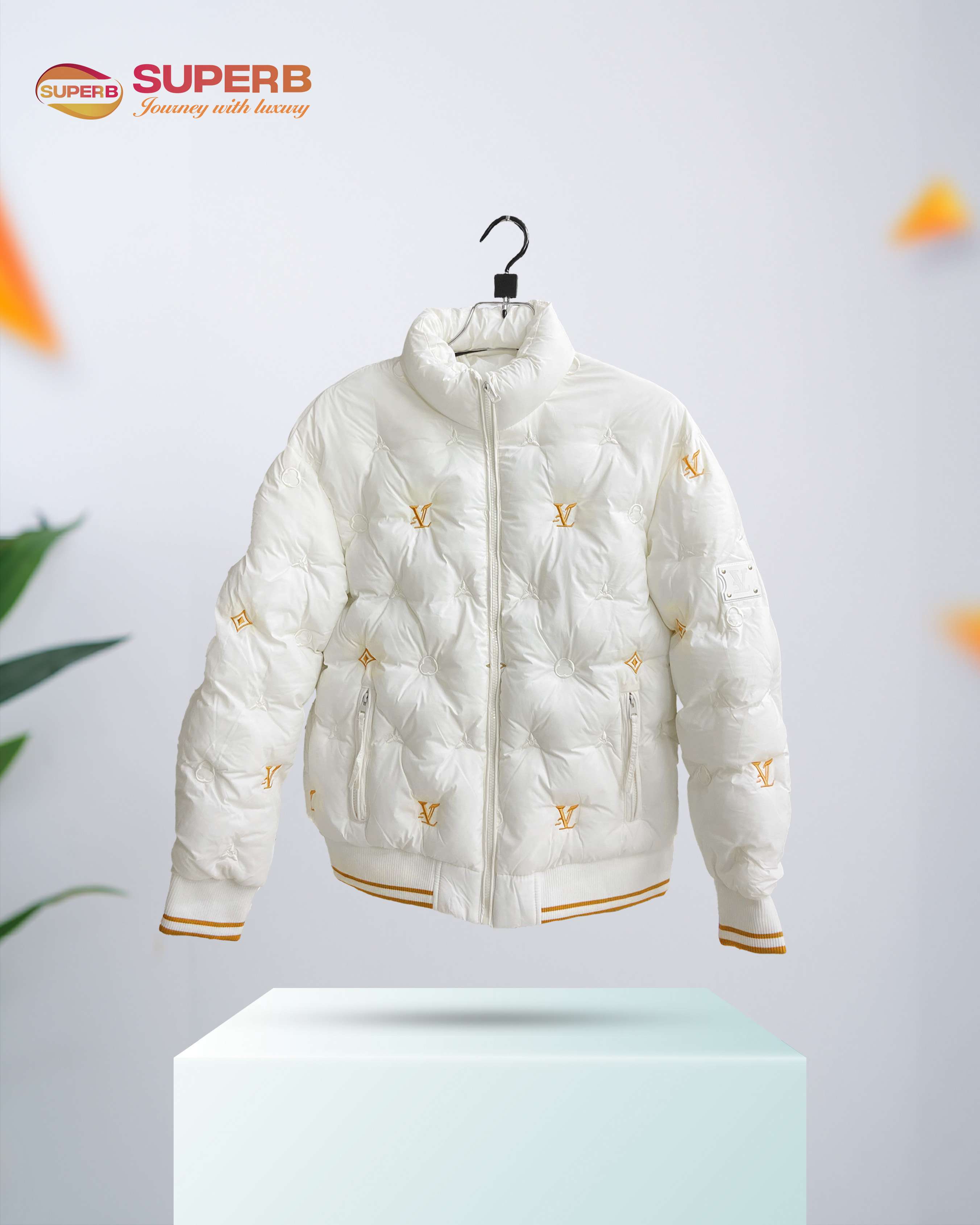Core Puffer Jacket – Louis Vuitton Premium Outerwear | Superb Lifestyle - White