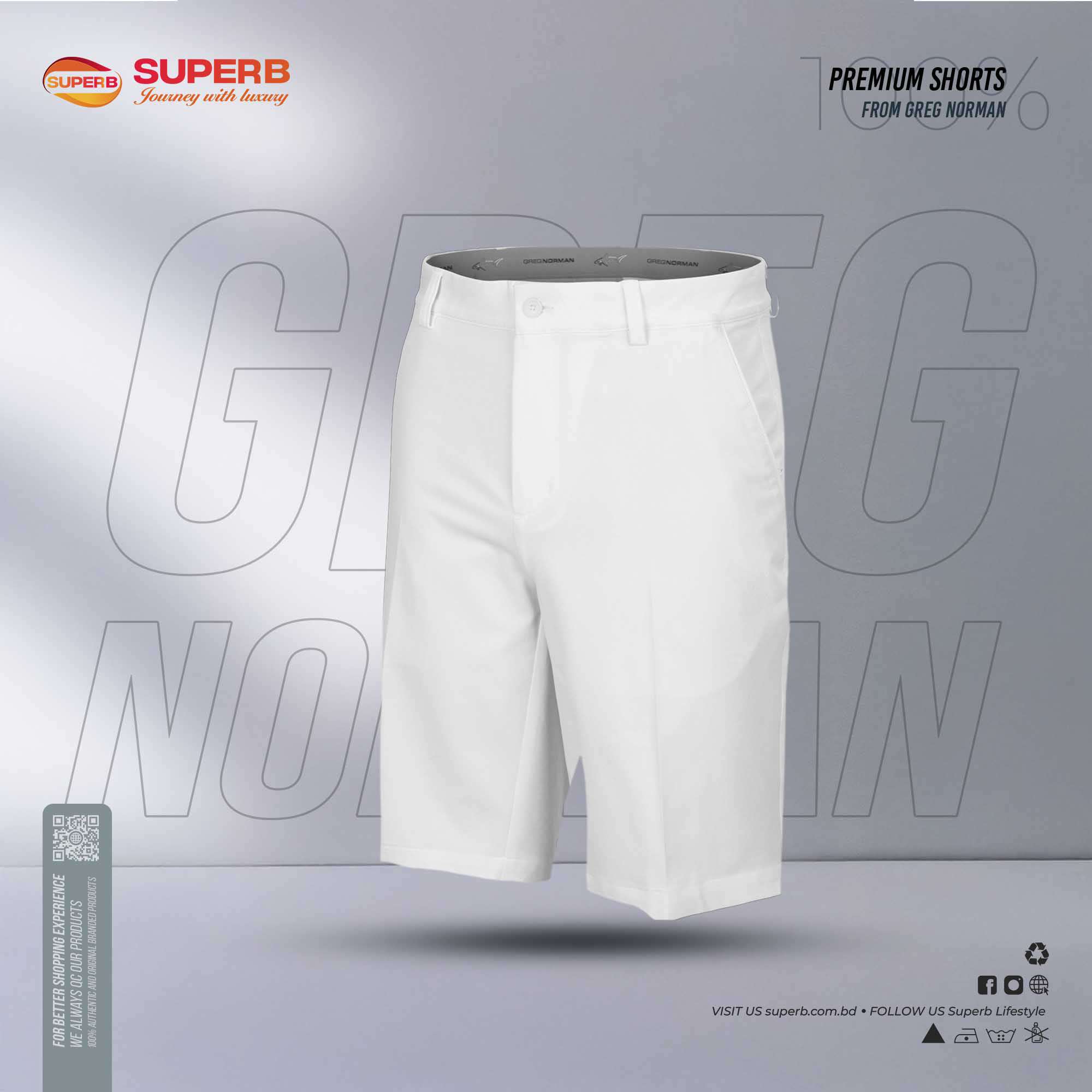 GREGNORMAN SHORTS | Superb Lifestyle - White