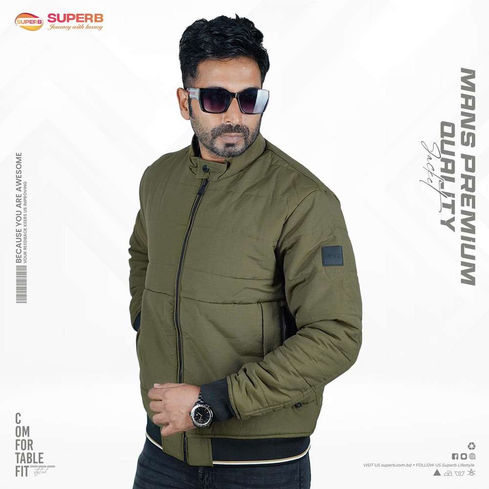 HUGO BOSS Premium Jacket Collection | 4 Dynamic Colors for Ultimate Style - Olive