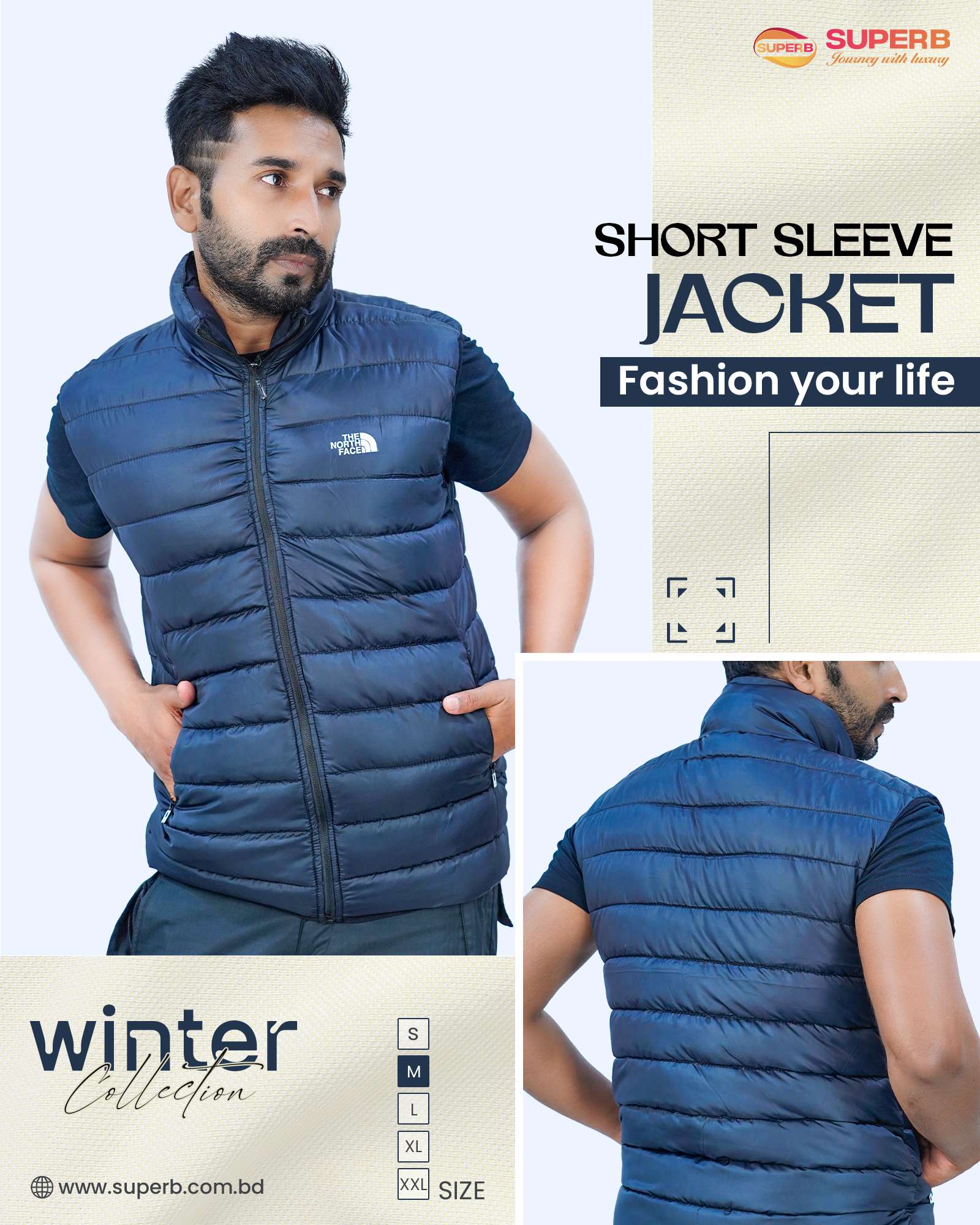 The North Face Sleeveless Jacket – Premium Outerwear Collection | Superb Lifestyle - Navy