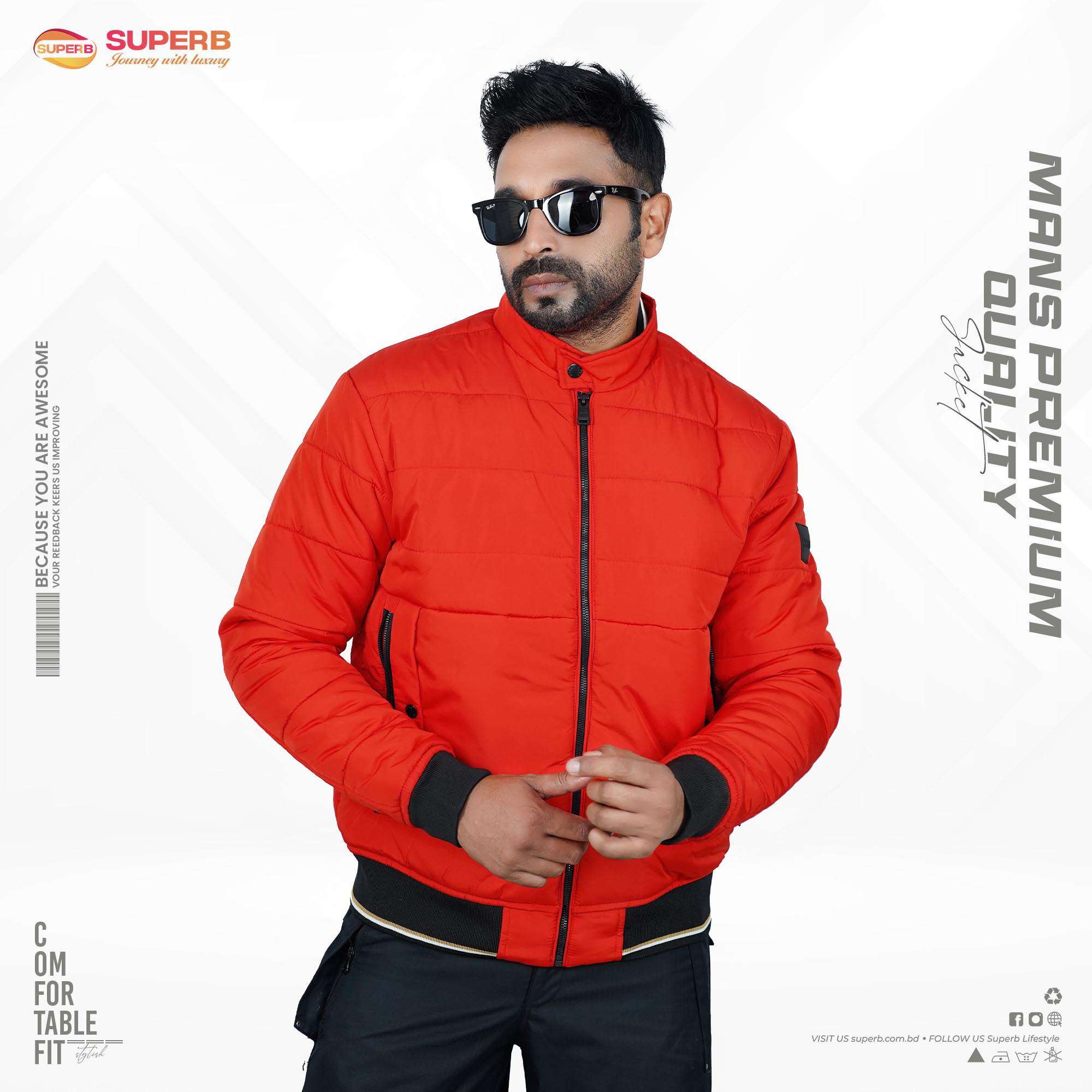 HUGO BOSS Premium Jacket Collection | 4 Dynamic Colors for Ultimate Style - Red