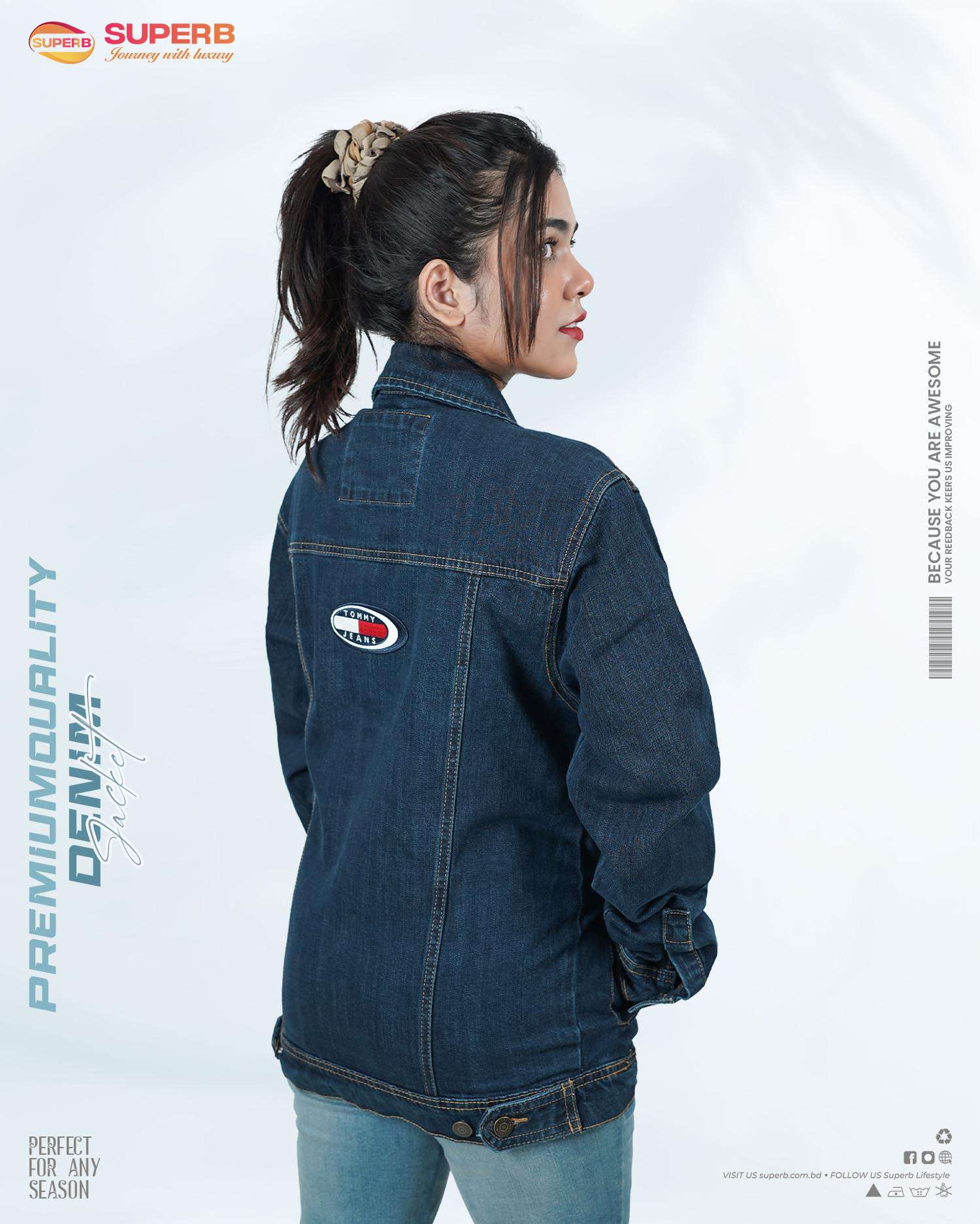 Tommy Jeans Signature Denim Jacket || Superb Lifestyle - 