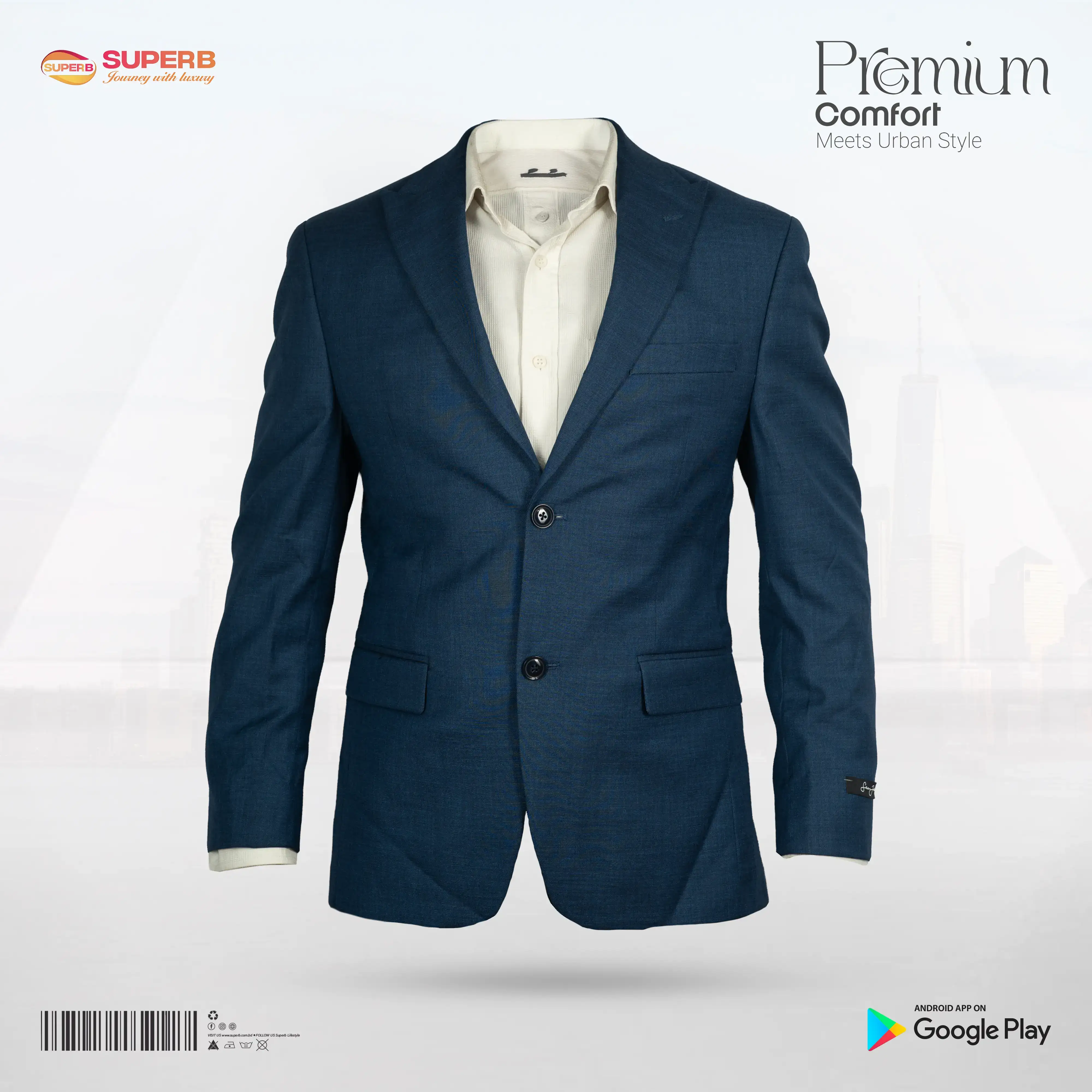 Sean John  Men’s Performance Blazer | Slim Fit Stretch & Modern Style || Superb - Gray Stripes