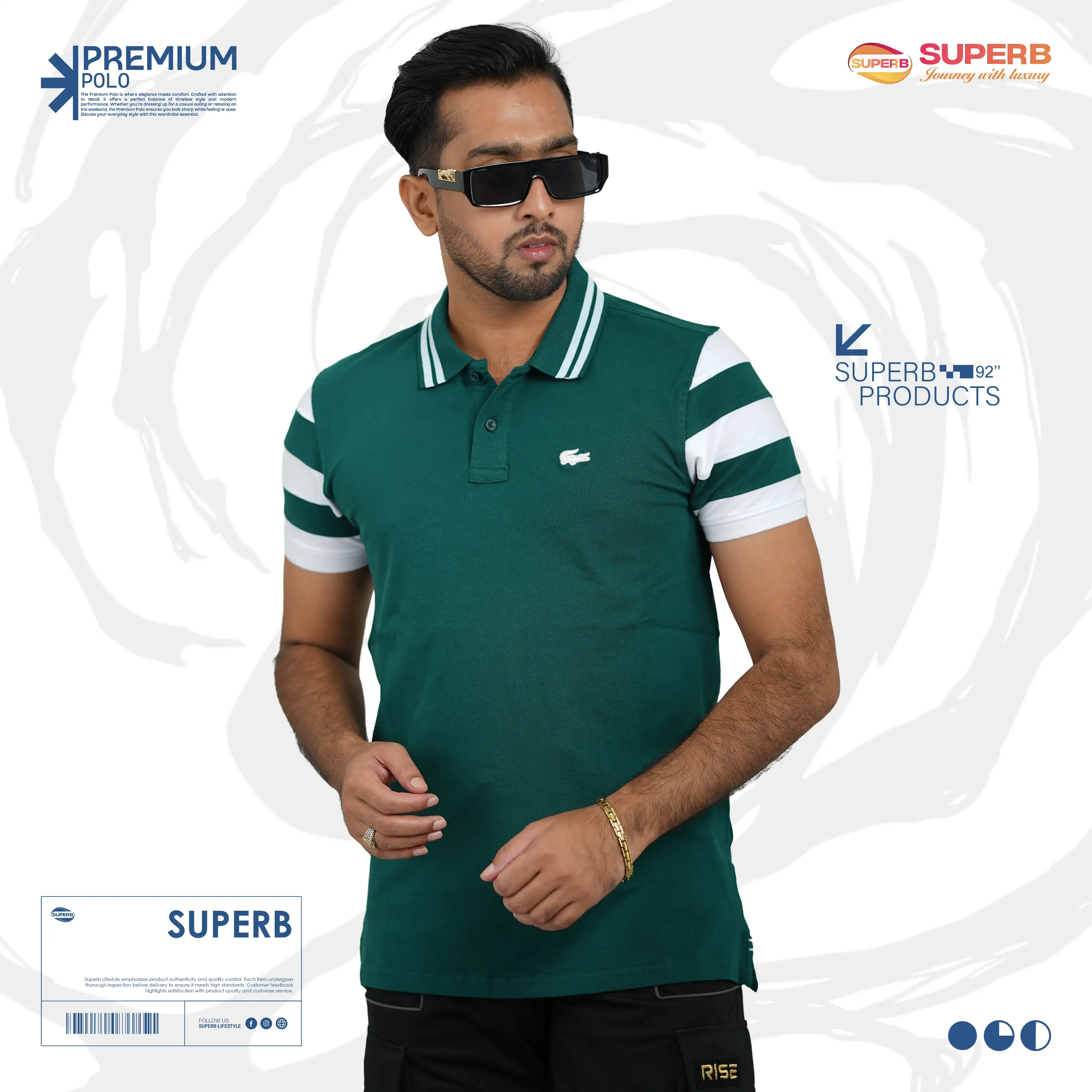 Lacoste Polo T-shirt – Classic Piqué Knit with Signature Crocodile Logo-V1 || Superb - Green