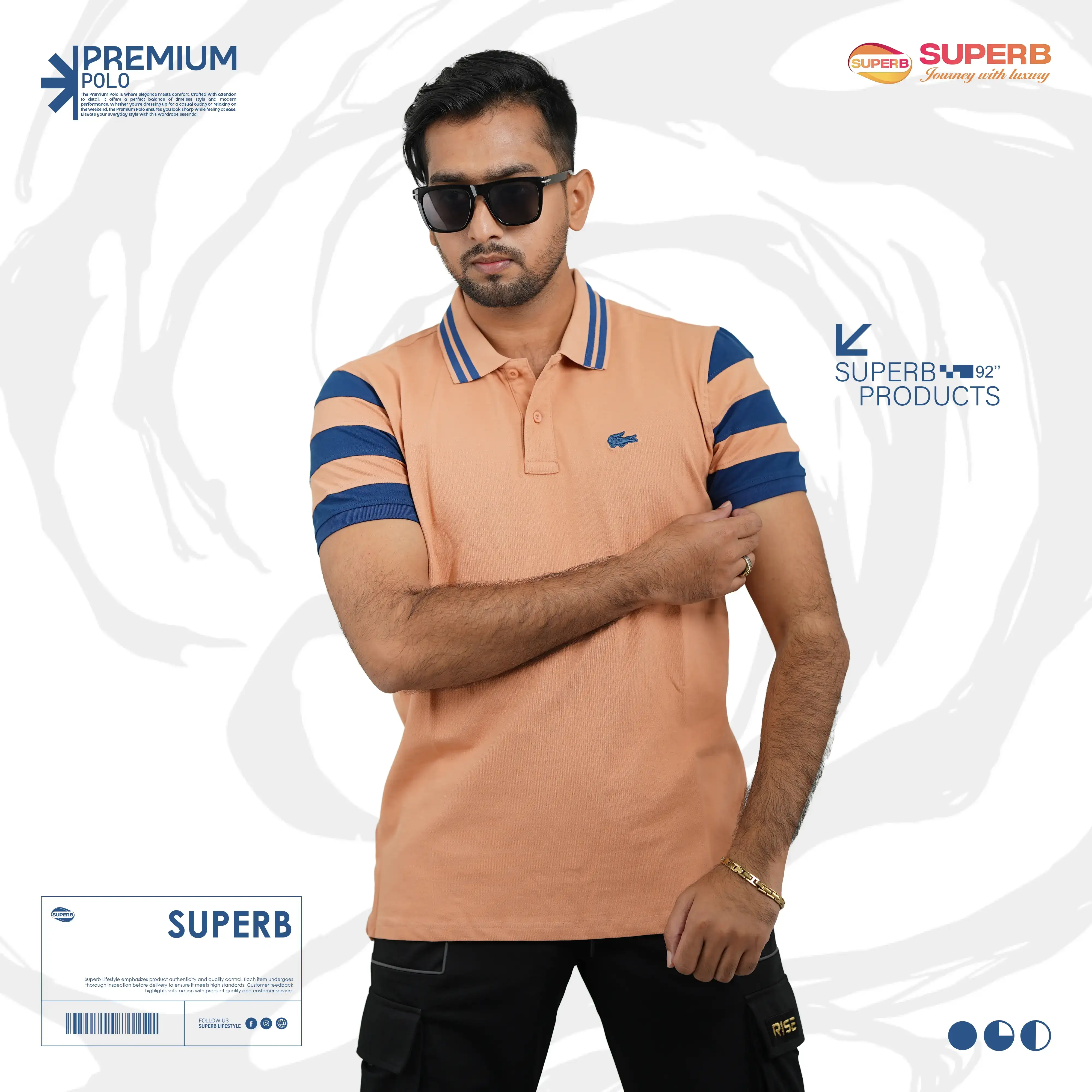 Lacoste Polo T-shirt – Classic Piqué Knit with Signature Crocodile Logo-V1 || Superb - Beige