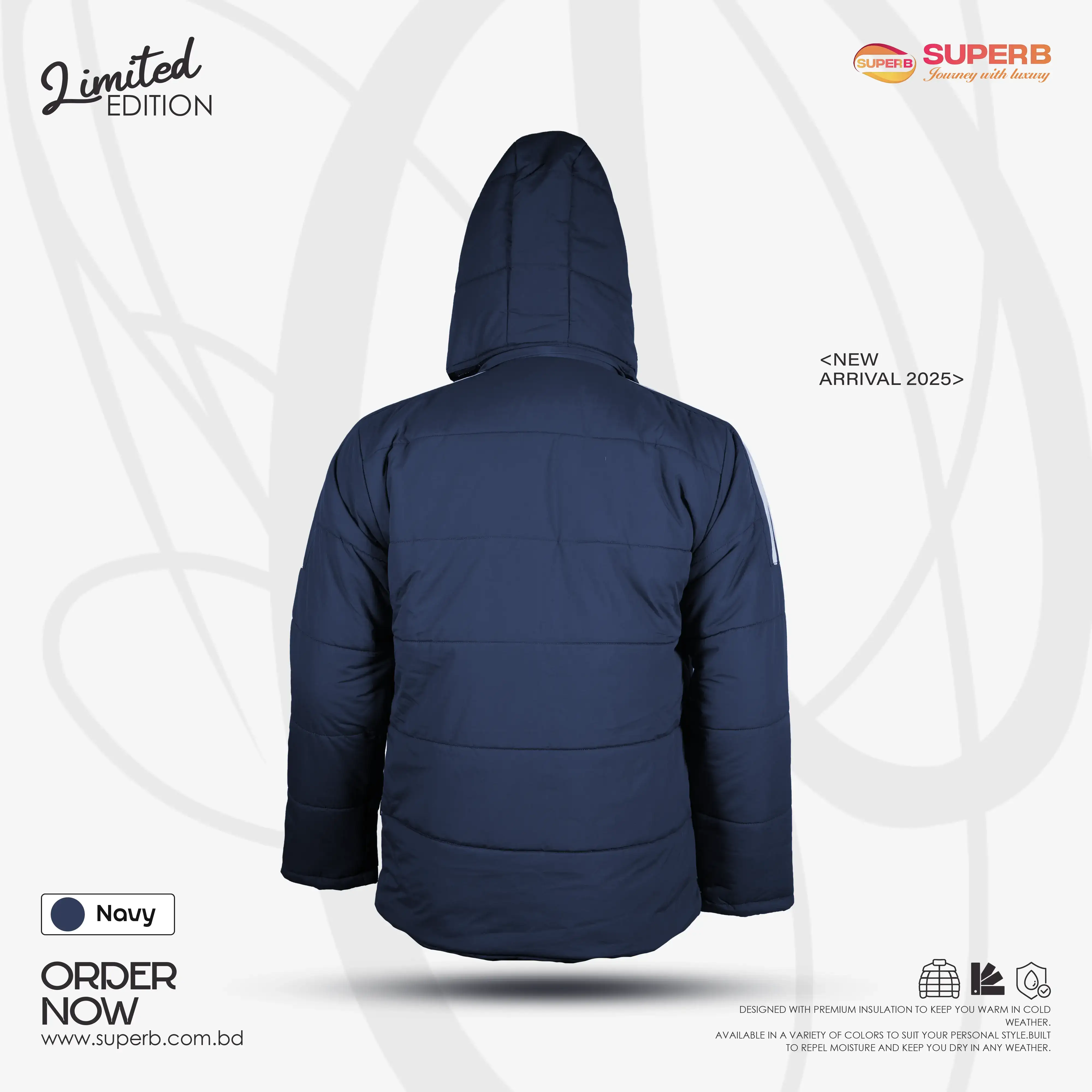 Adidas Premium Sherpa Heavy Hooded Jacket | Extreme Cold Protection -35°C || Superb - 