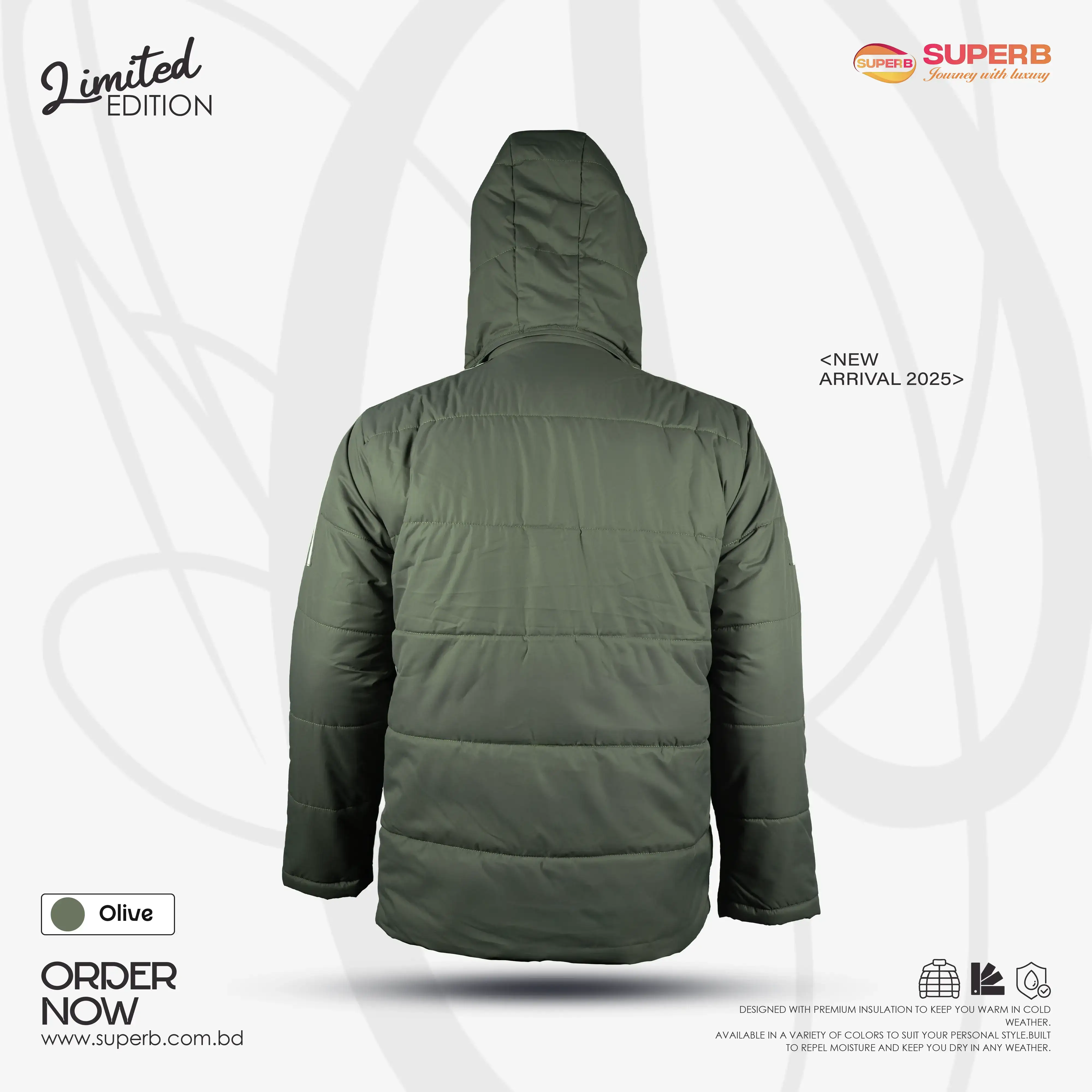 Adidas Premium Sherpa Heavy Hooded Jacket | Extreme Cold Protection -35°C || Superb - 