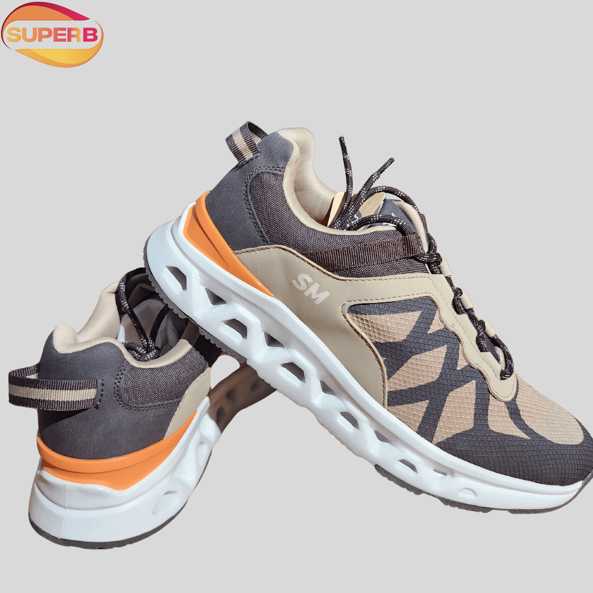 StorkMan Ricardo Sports Shoes for Men – Camel Sneakers ETS-22V1 || Superb - Camel