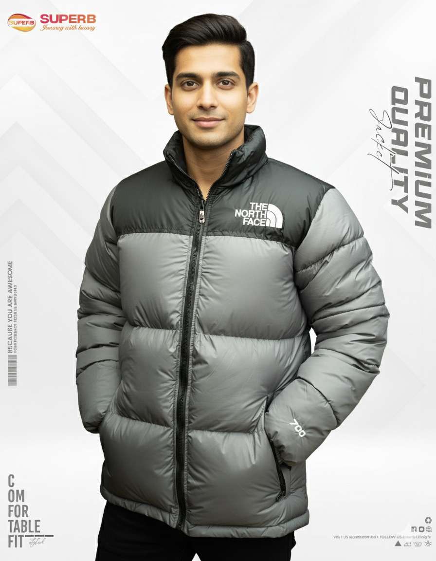 The North Face 1996 Retro Nuptse 700 Series High-Neck Jacket | 2025 Premium Winter Edition - Ash