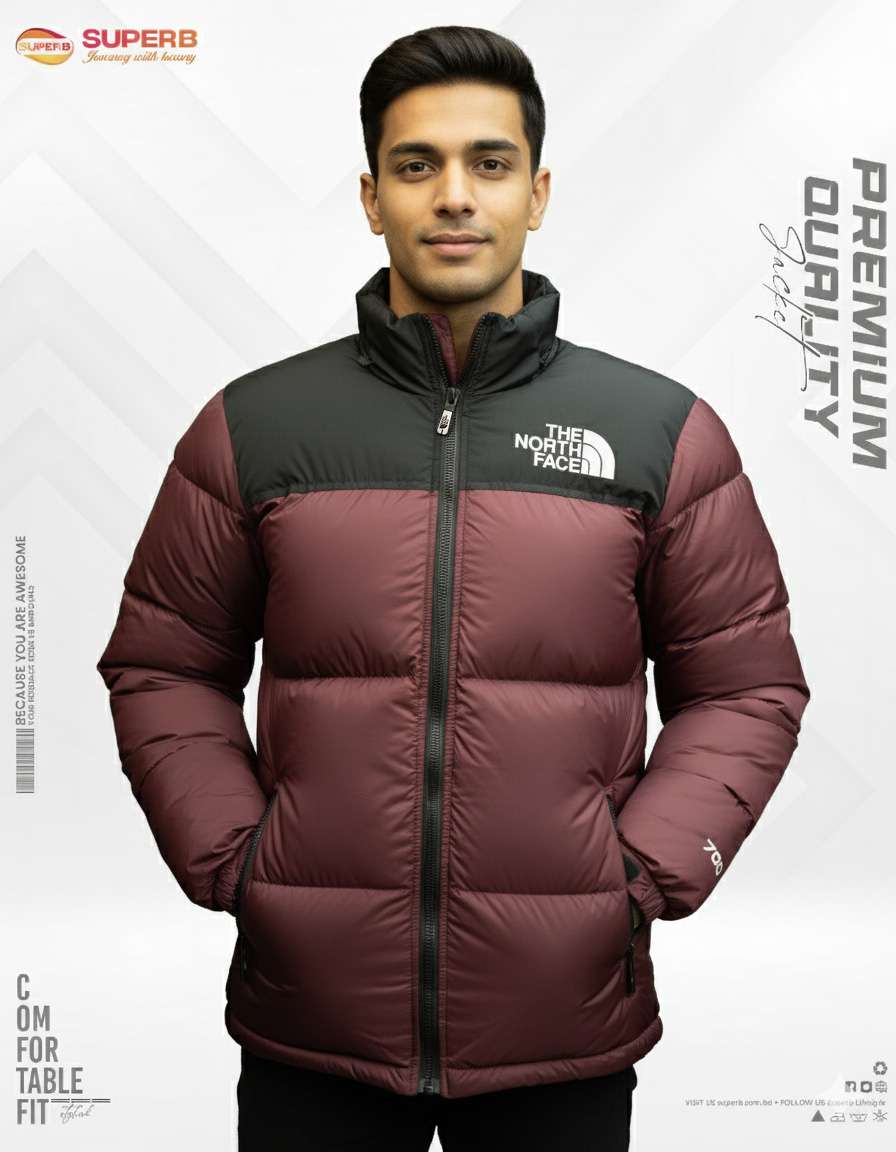 The North Face 1996 Retro Nuptse 700 Series High-Neck Jacket | 2025 Premium Winter Edition - Maroon