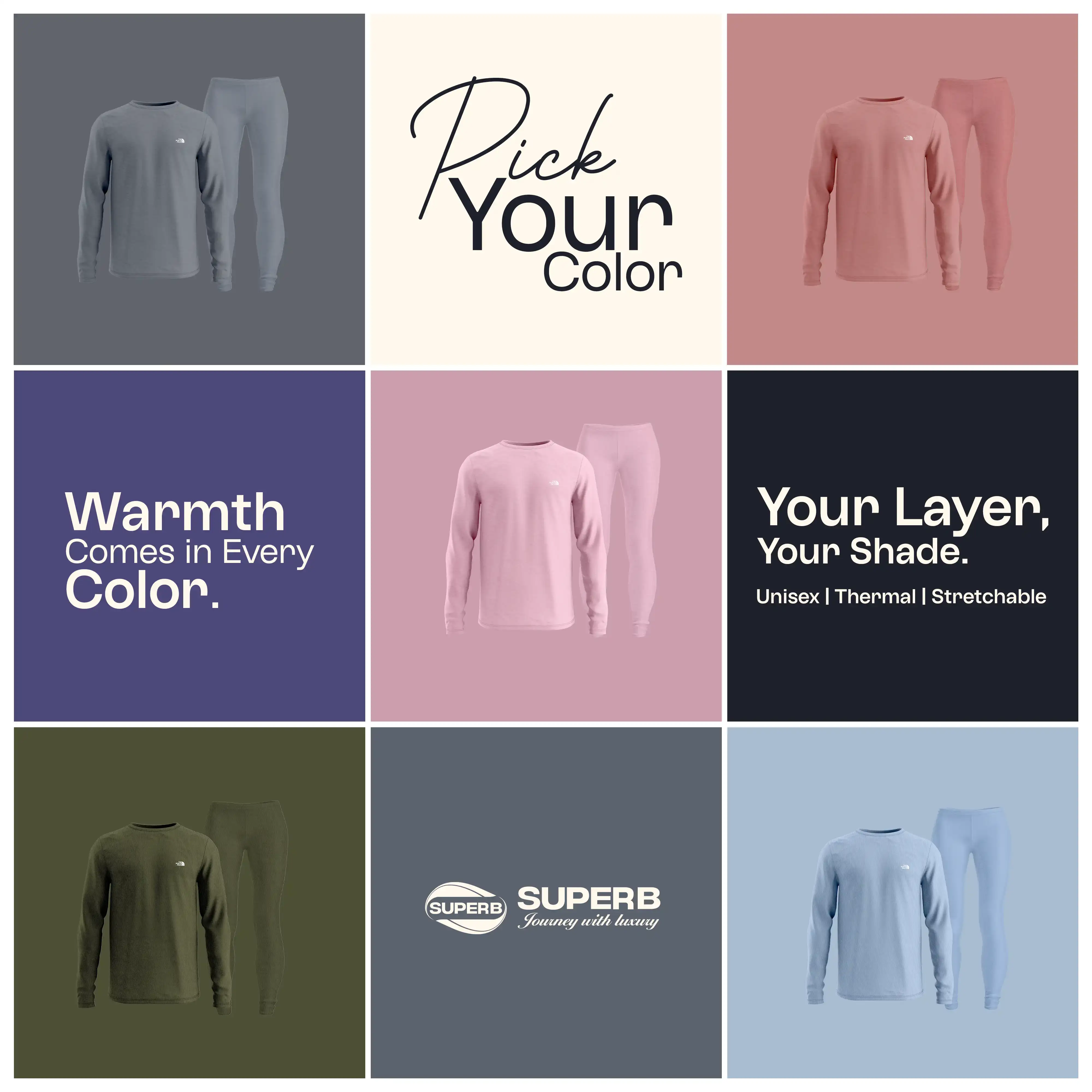 The North Face Base Layer Thermal Set – Unisex || Moisture-Wicking, Cold Weather Comfort || Superb