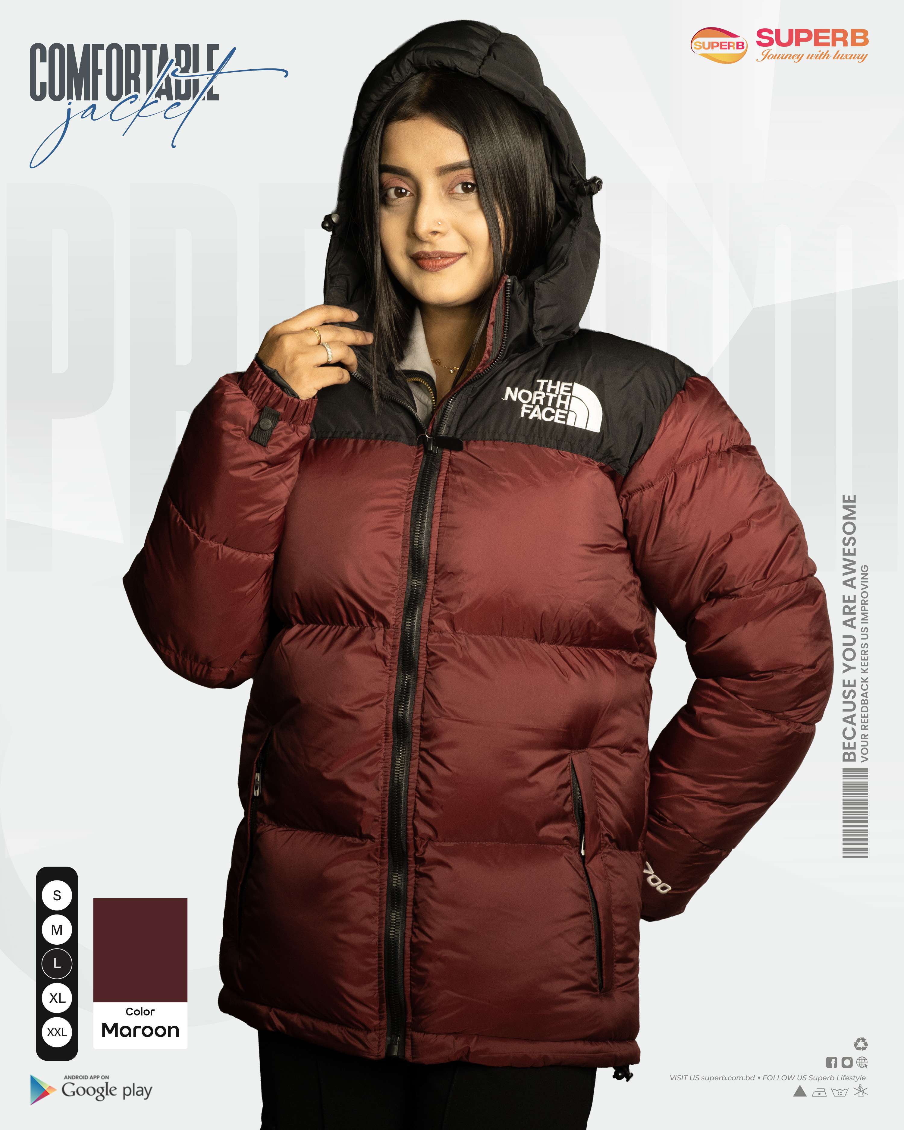 The North Face – 1996 Retro Nuptse Jacket 700 Series (2025 Model) | Superb