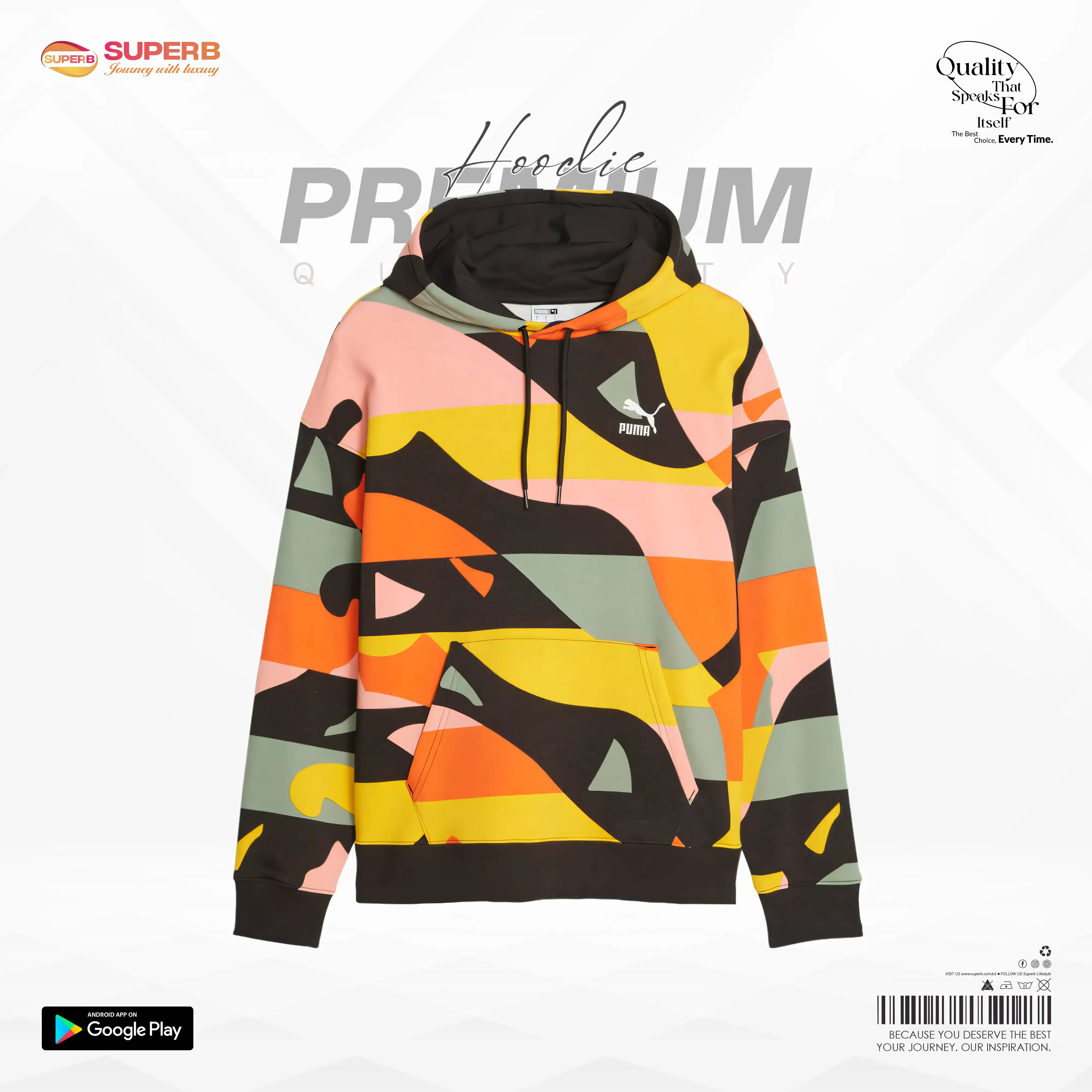 Puma Women’s SWxP Puma Worldwide Graphic Hoodie || Superb