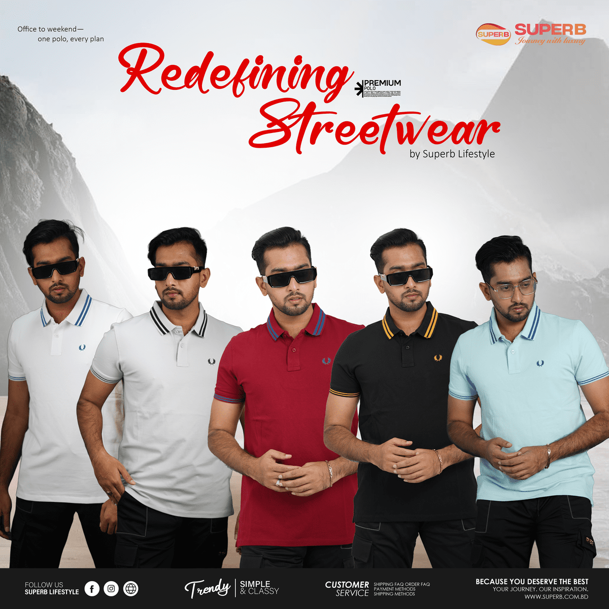 Fred Perry Twin-Tipped Premium Piqué Polo || Superb Lifestyle