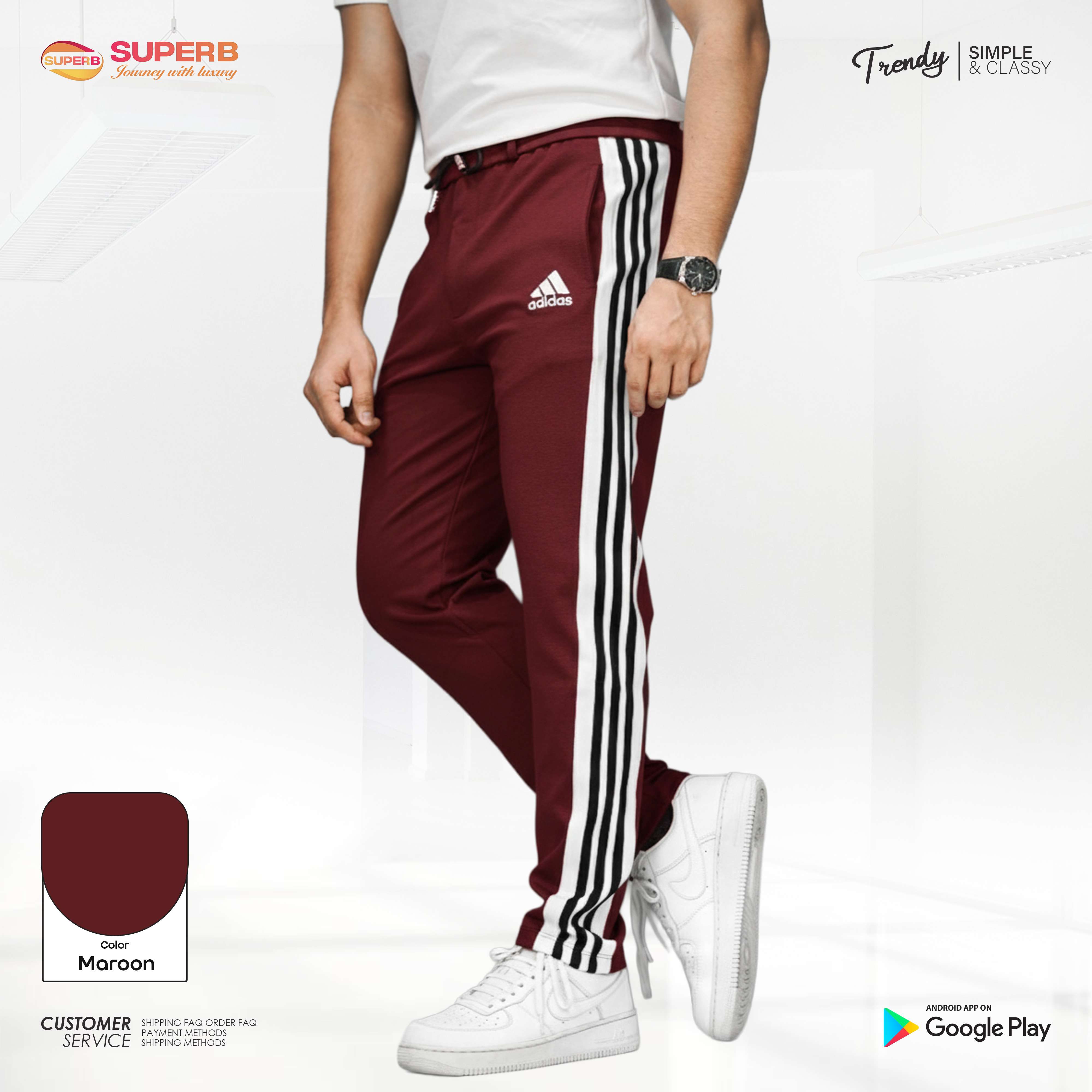 Adidas Premium Trouser – Heavyweight China Cotton Export Edition || Superb