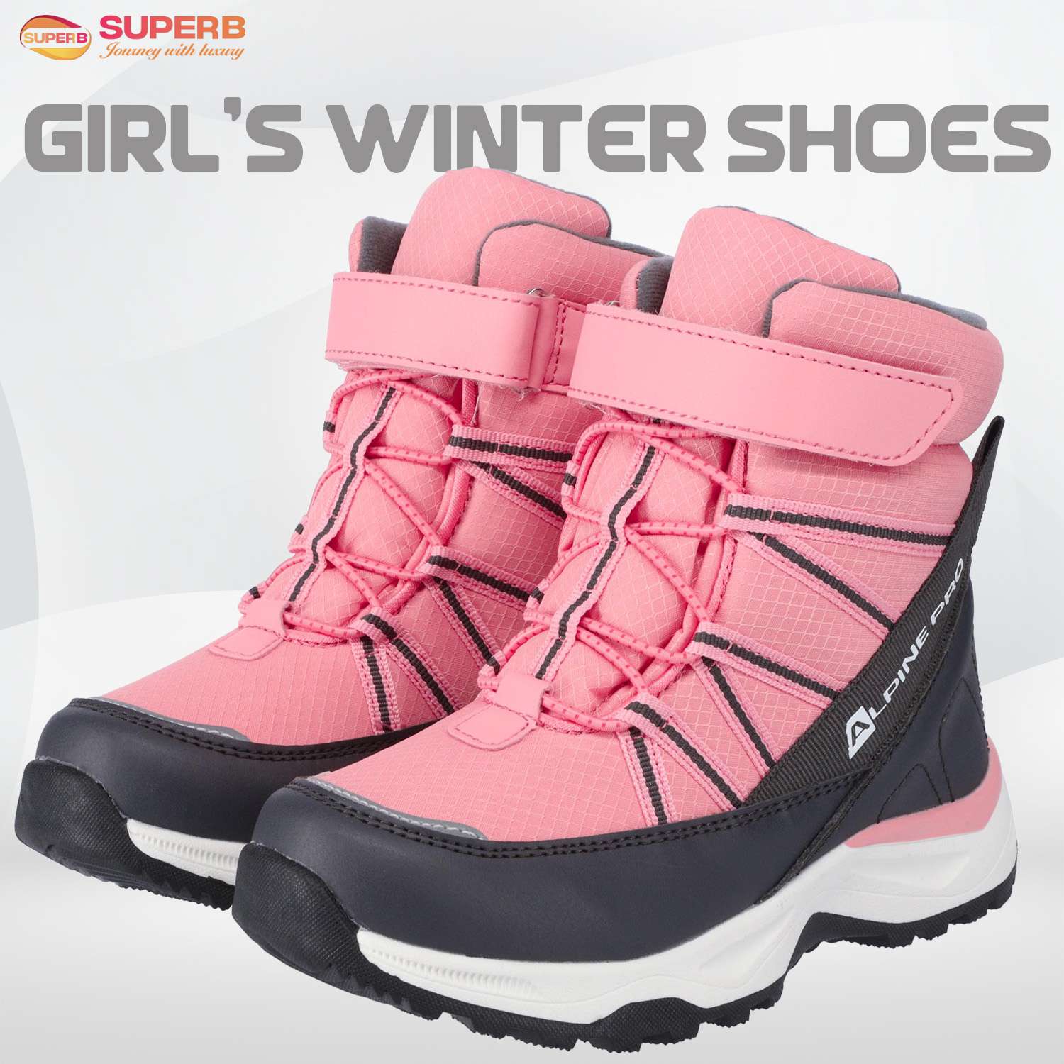 Alpine Pro COLPO Girls’ Winter Boots – Waterproof, Windproof, Warm Lined | Superb