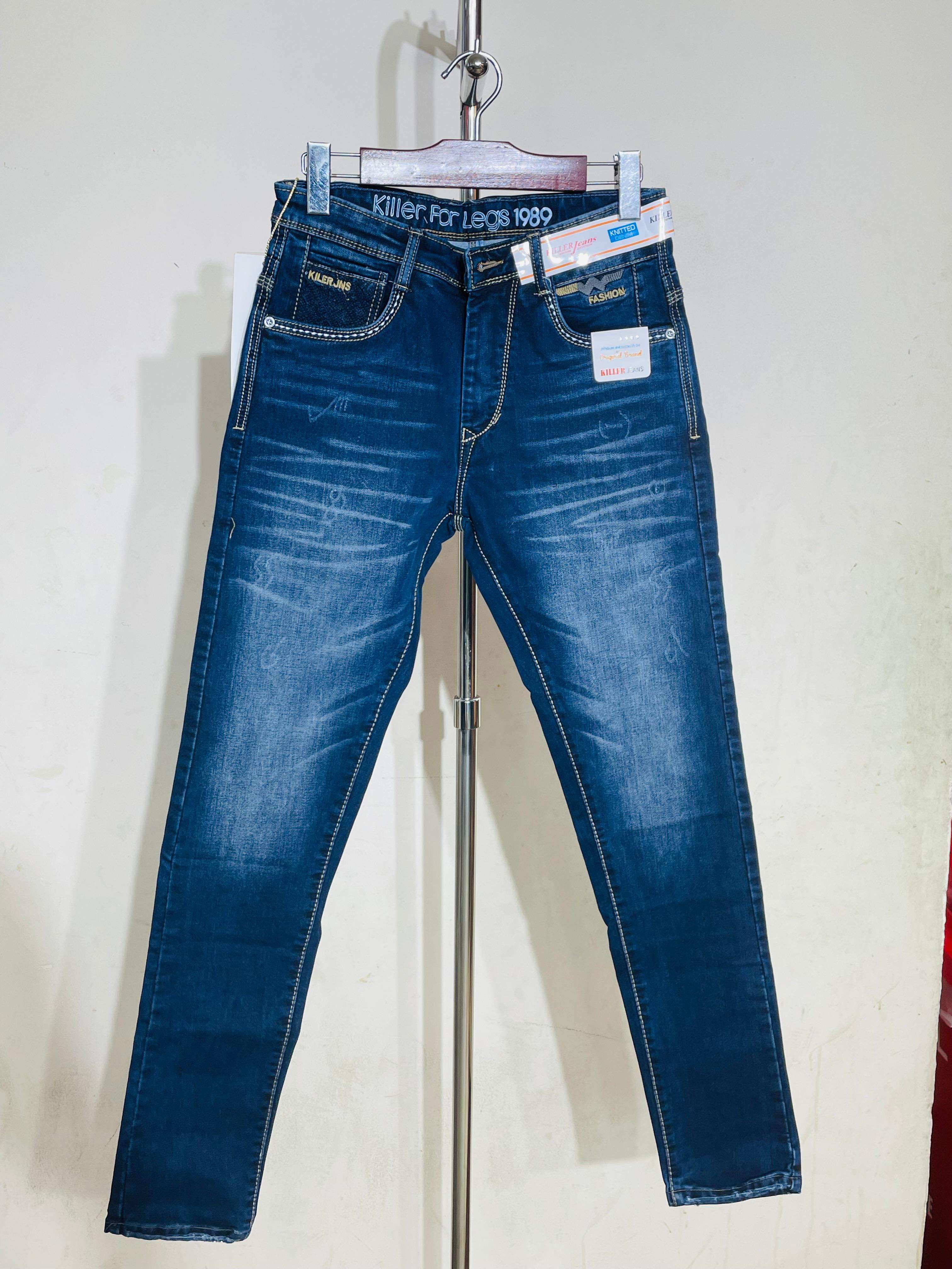 Killer Slim Fit Distressed Wash Jeans || Superb