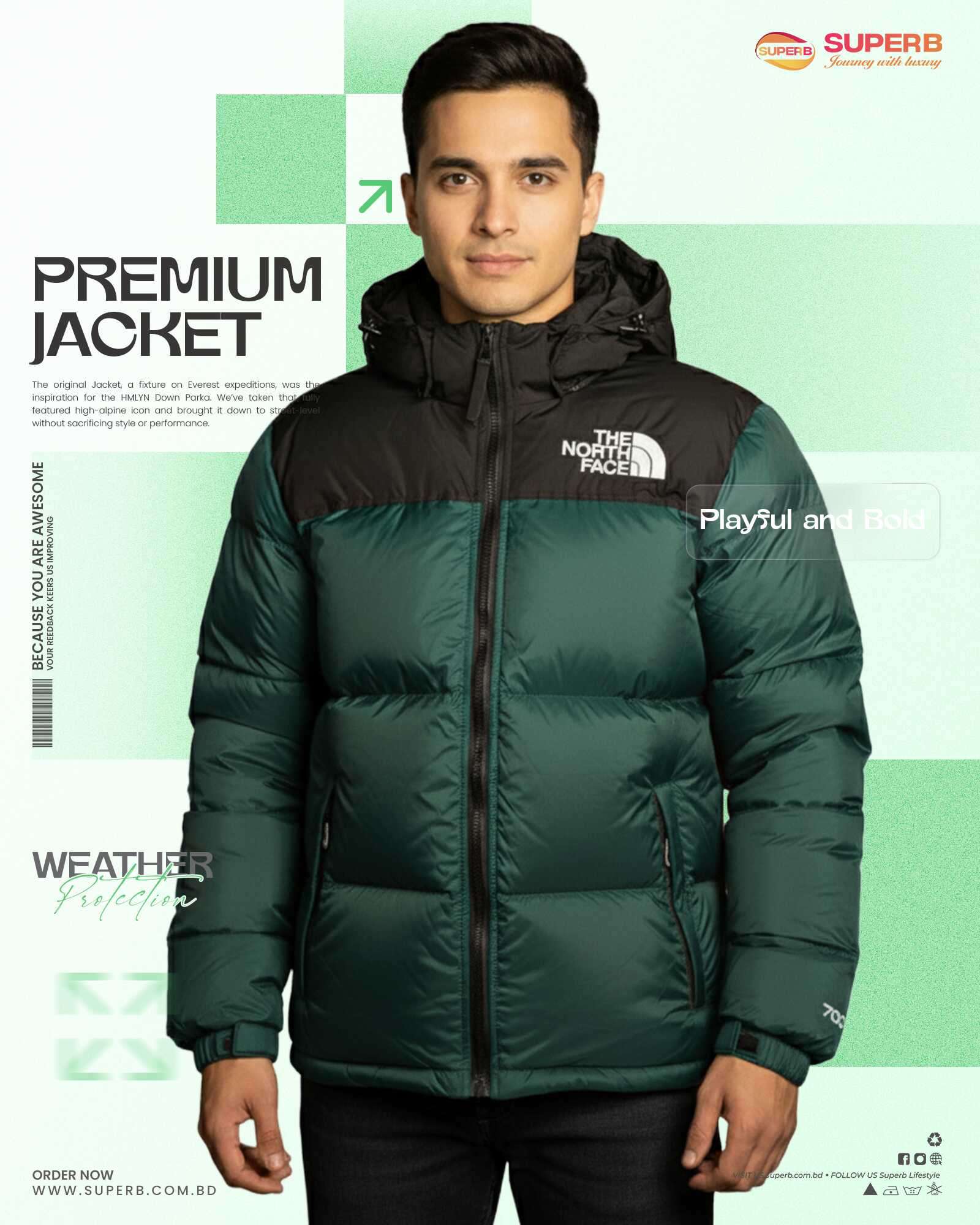 The North Face – 1996 Retro Nuptse Jacket 700 Series (2025 Model) | Superb