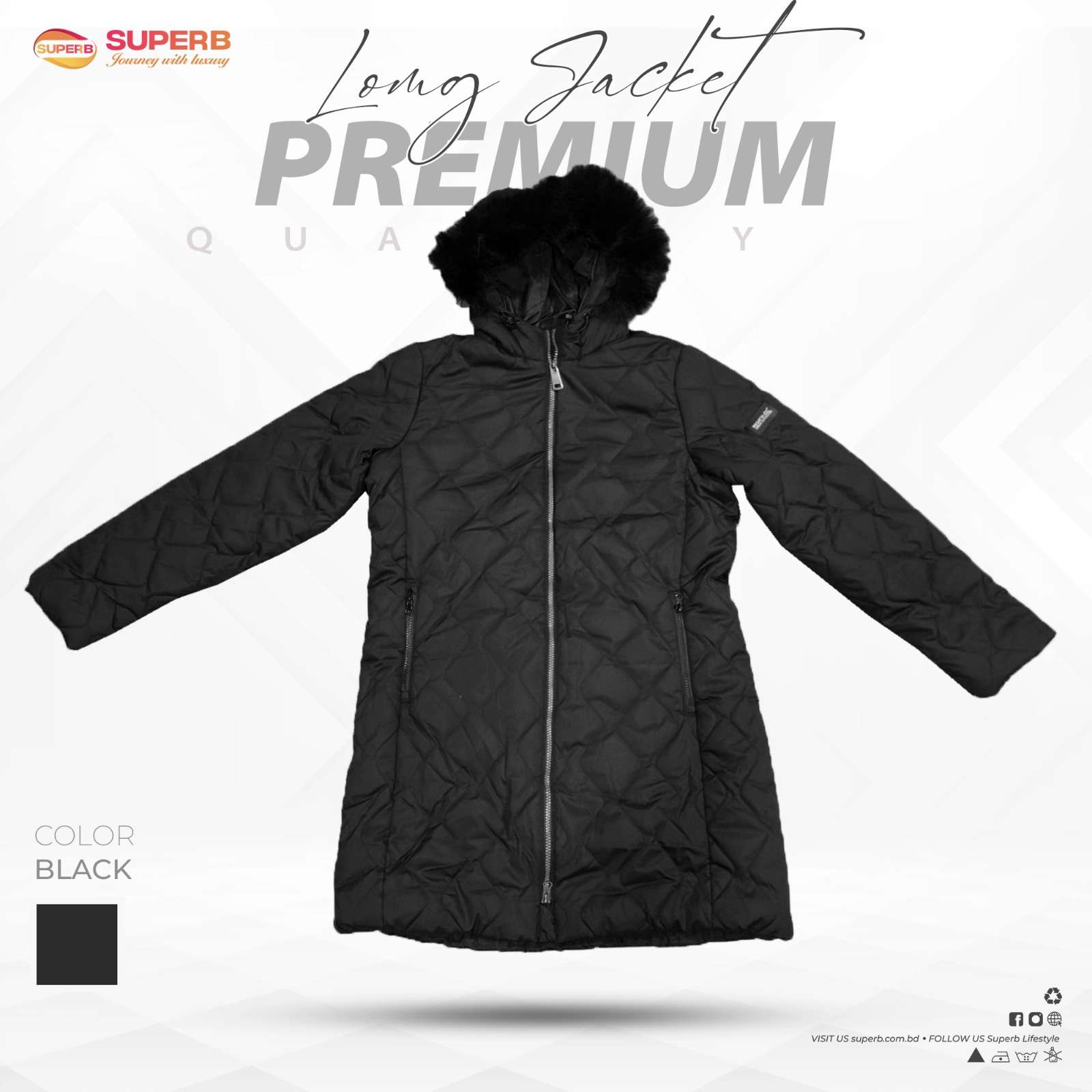 Regatta Women’s Semi-Long Outdoor Jacket with Faux Fur Hood || Superb