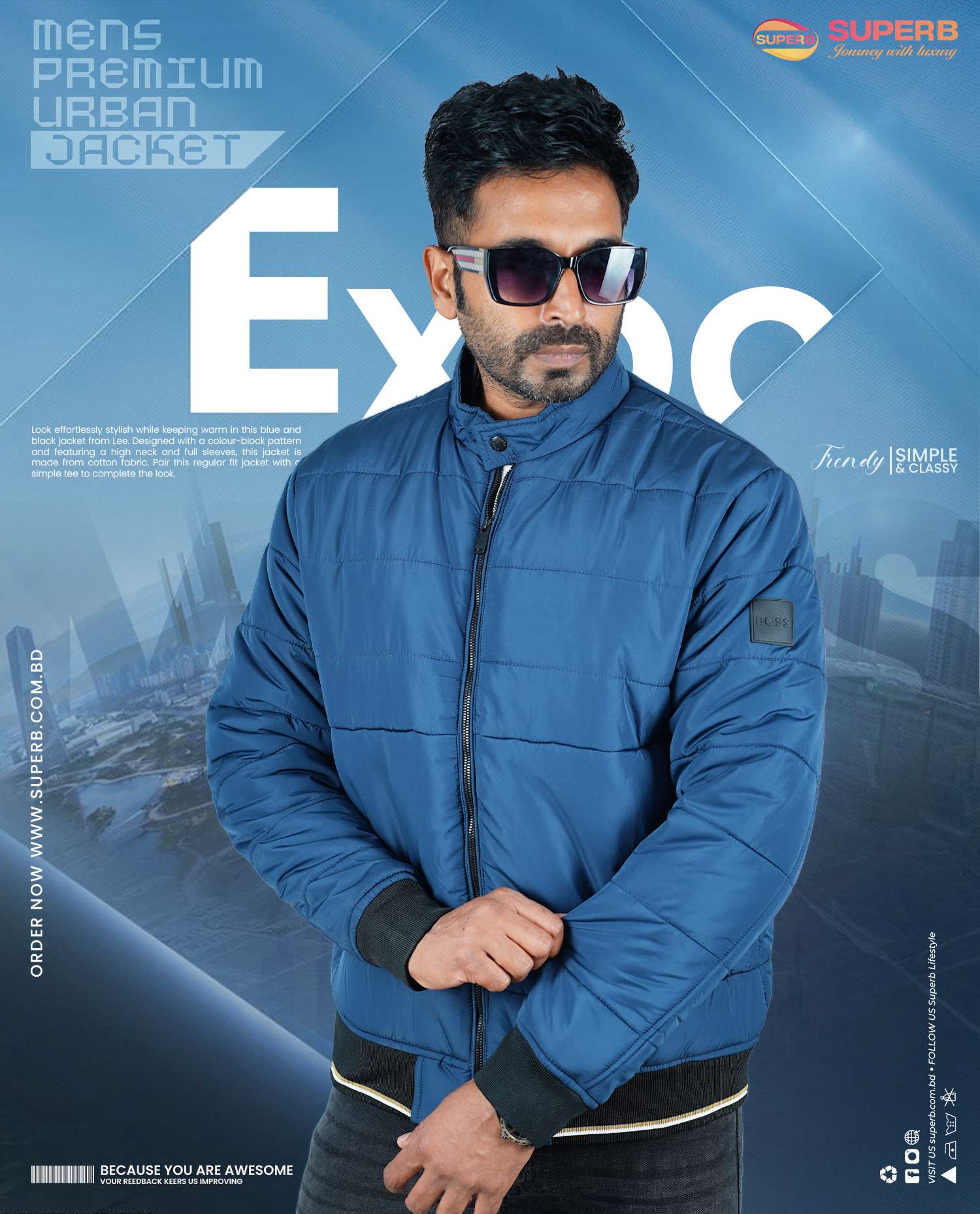 HUGO BOSS Premium Jacket Collection | 4 Dynamic Colors for Ultimate Style