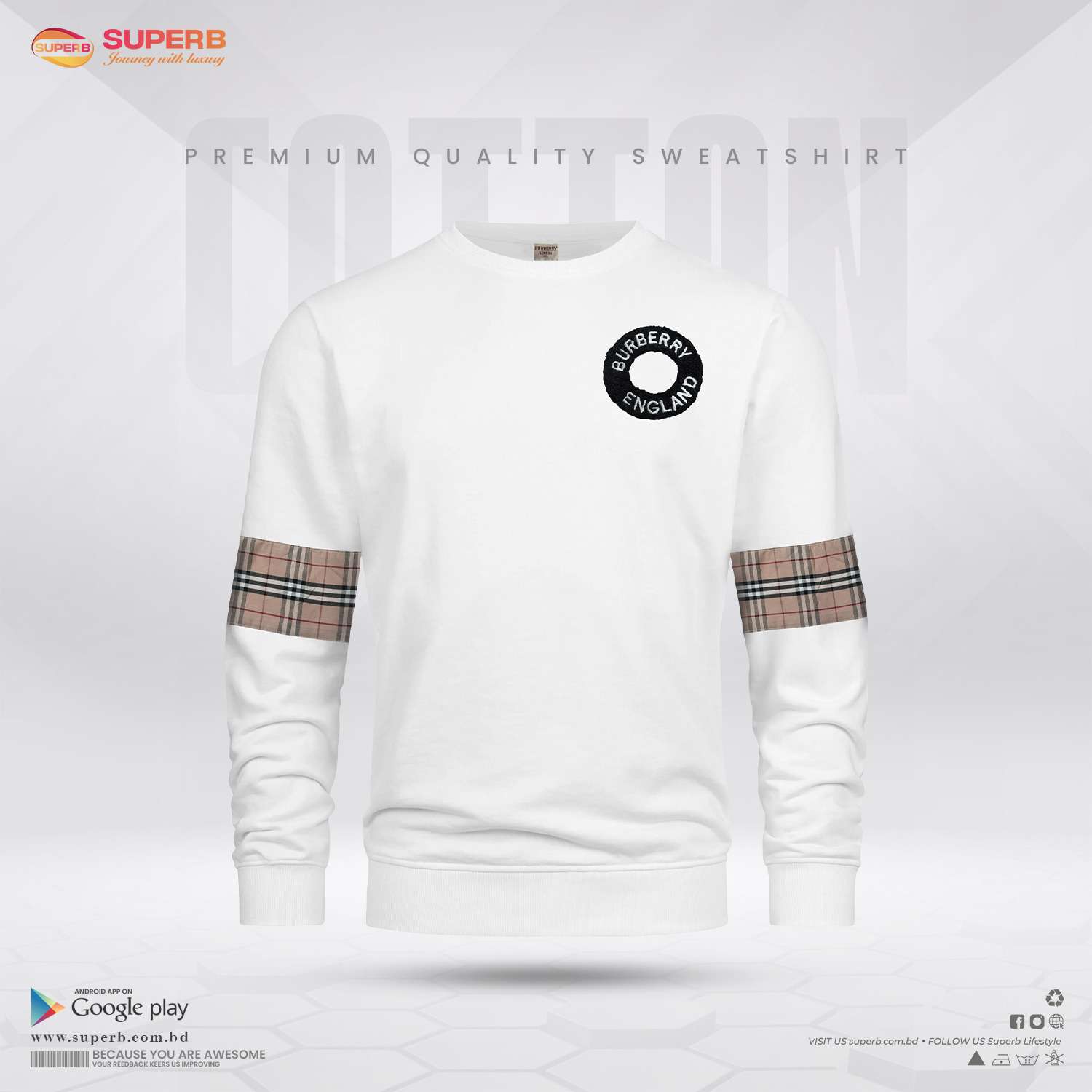 Burberry Premium Cotton Sweatshirt | Superb