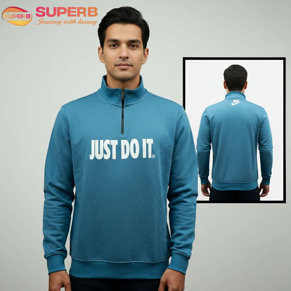 Nike High Neck Sweatshirt | 350+ GSM Premium Winter Wear for Men | 2025 Collection