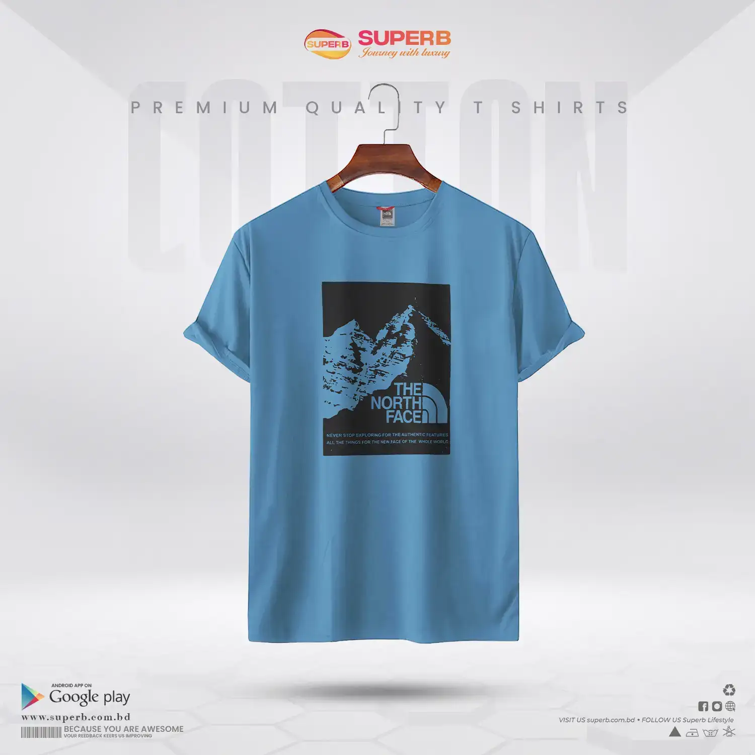 The North Face Men's Short-Sleeve Mountain Graphic T-shirt || Superb