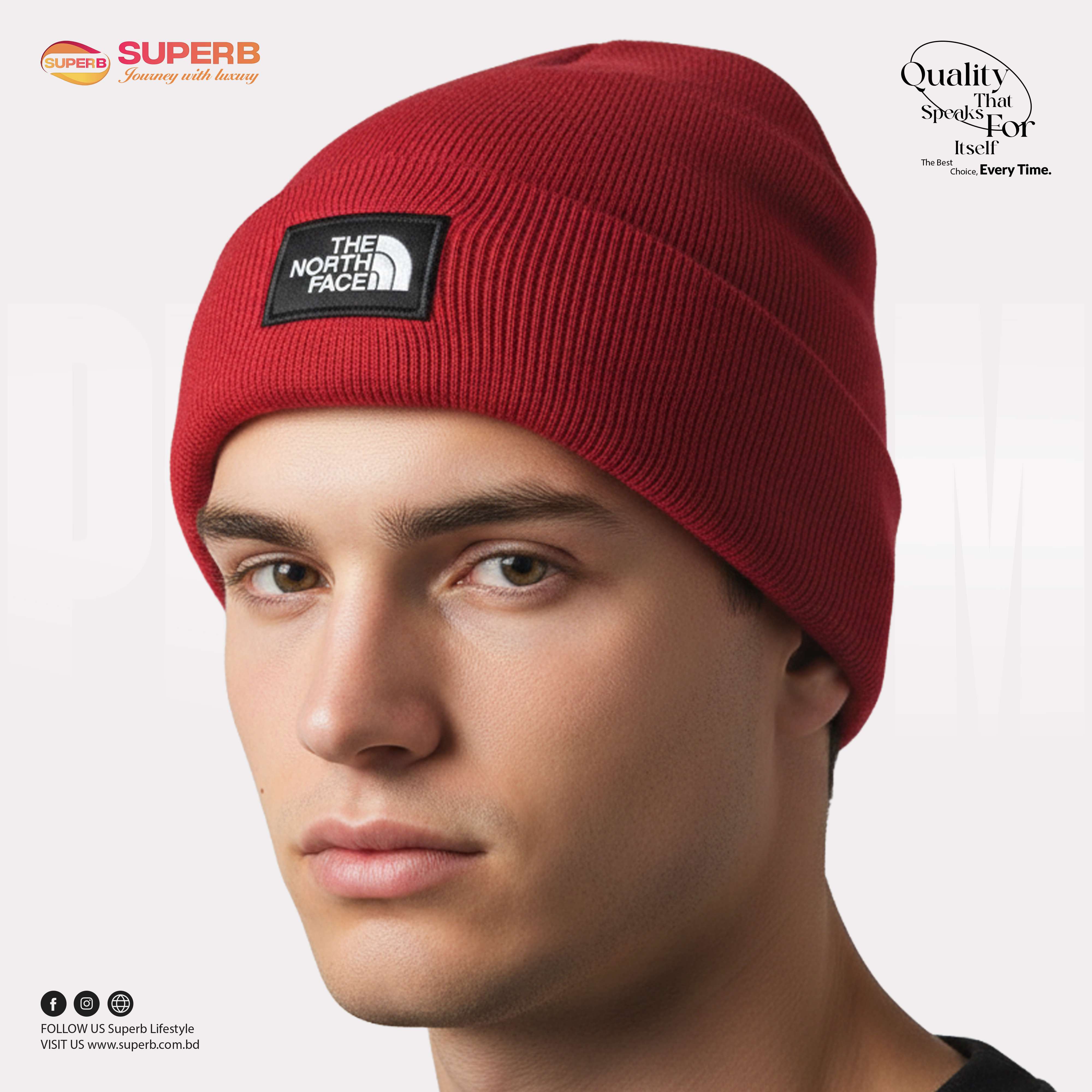 The North Face Premium Winter Beanie – Unisex Knit Hat || Superb