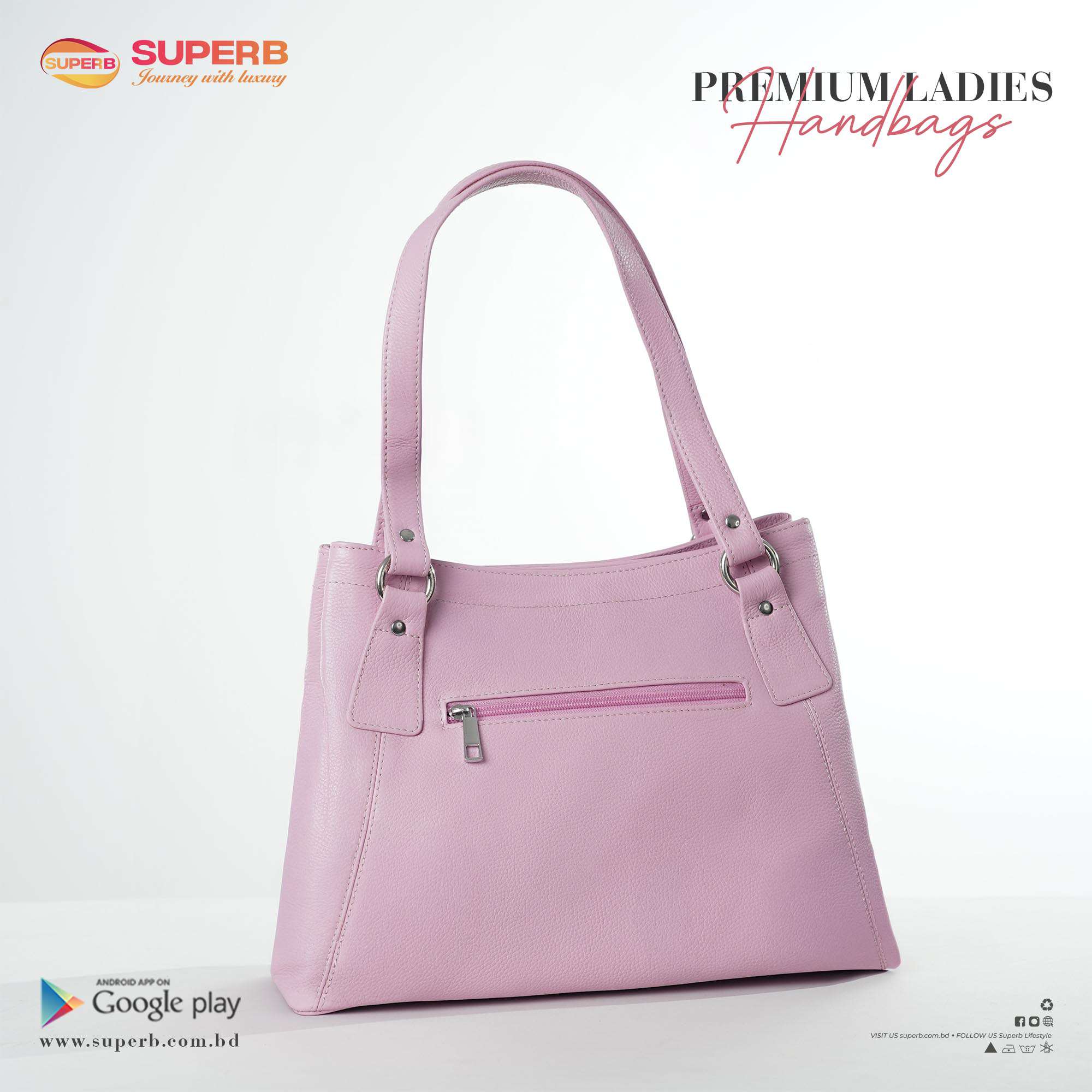 Ladie's Leather Shoulder Bag - Spacious & Stylish || Superb