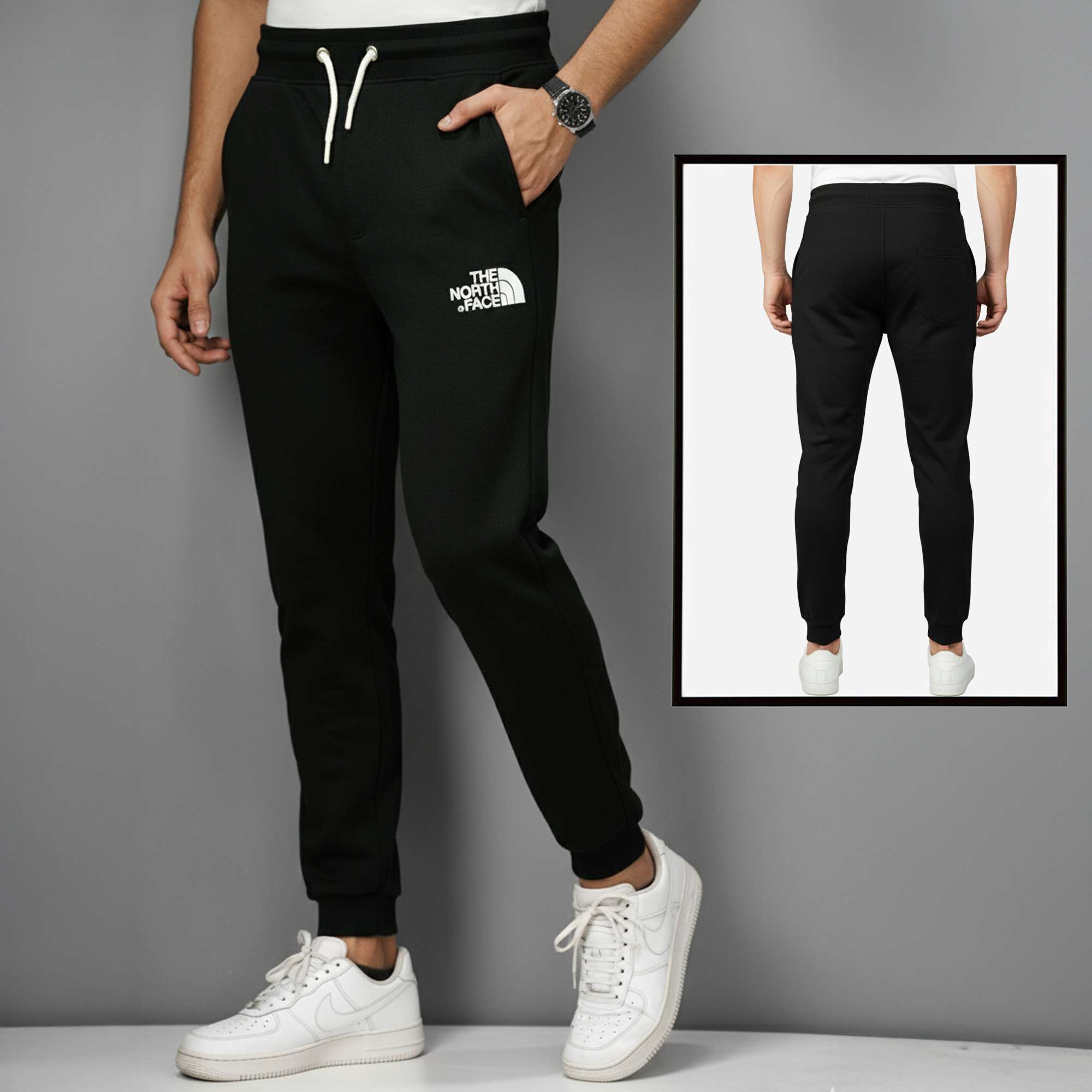 The North Face Premium Heavy Joggers | 380+ GSM Cotton-Blend Comfort Fit
