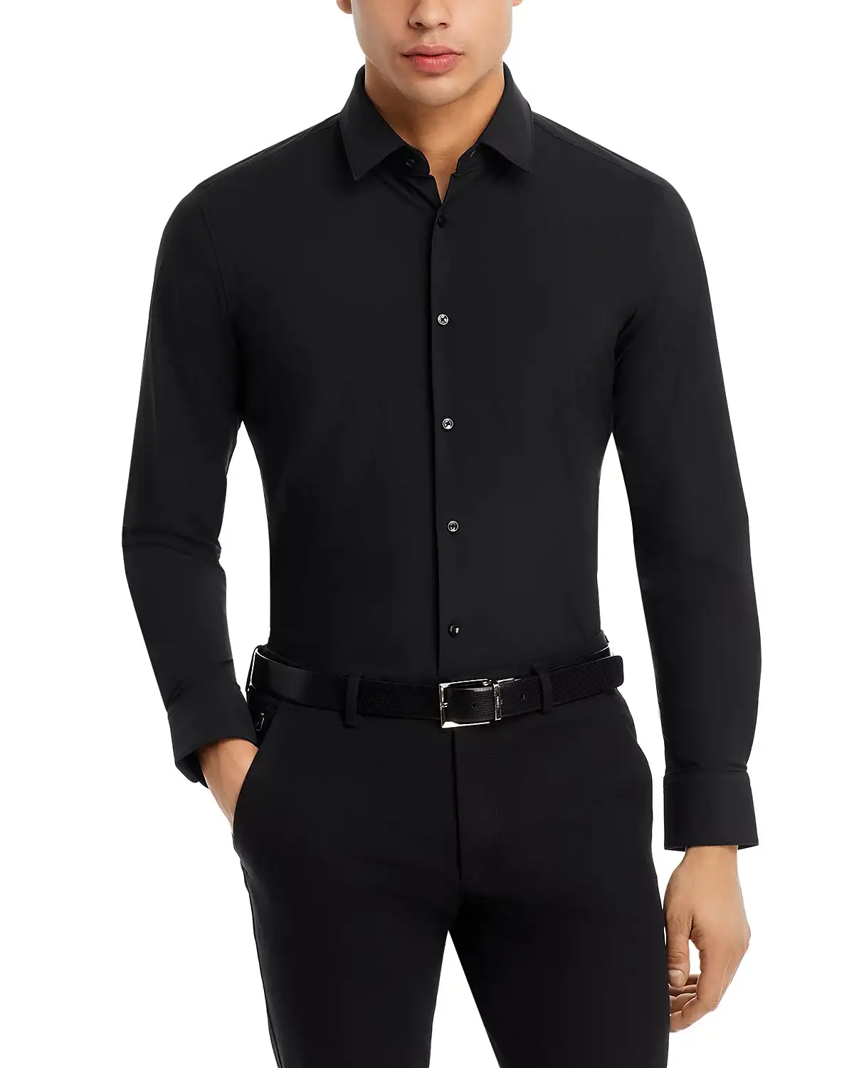 BOSS Hank Kent Slim Fit Performance Dress Shirt || Superb