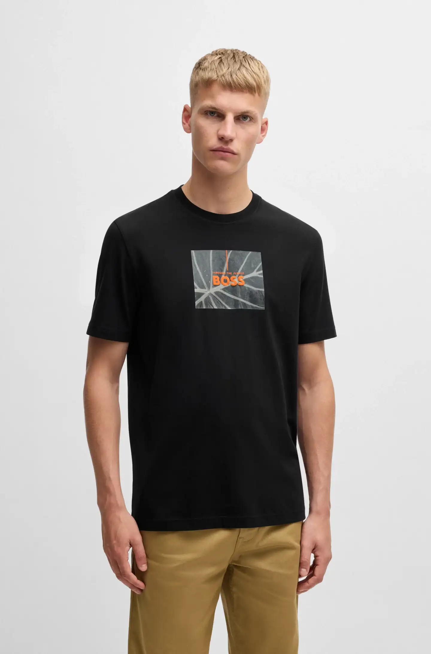 BOSS Crew-Neck T-Shirt with Seasonal Artwork || Superb