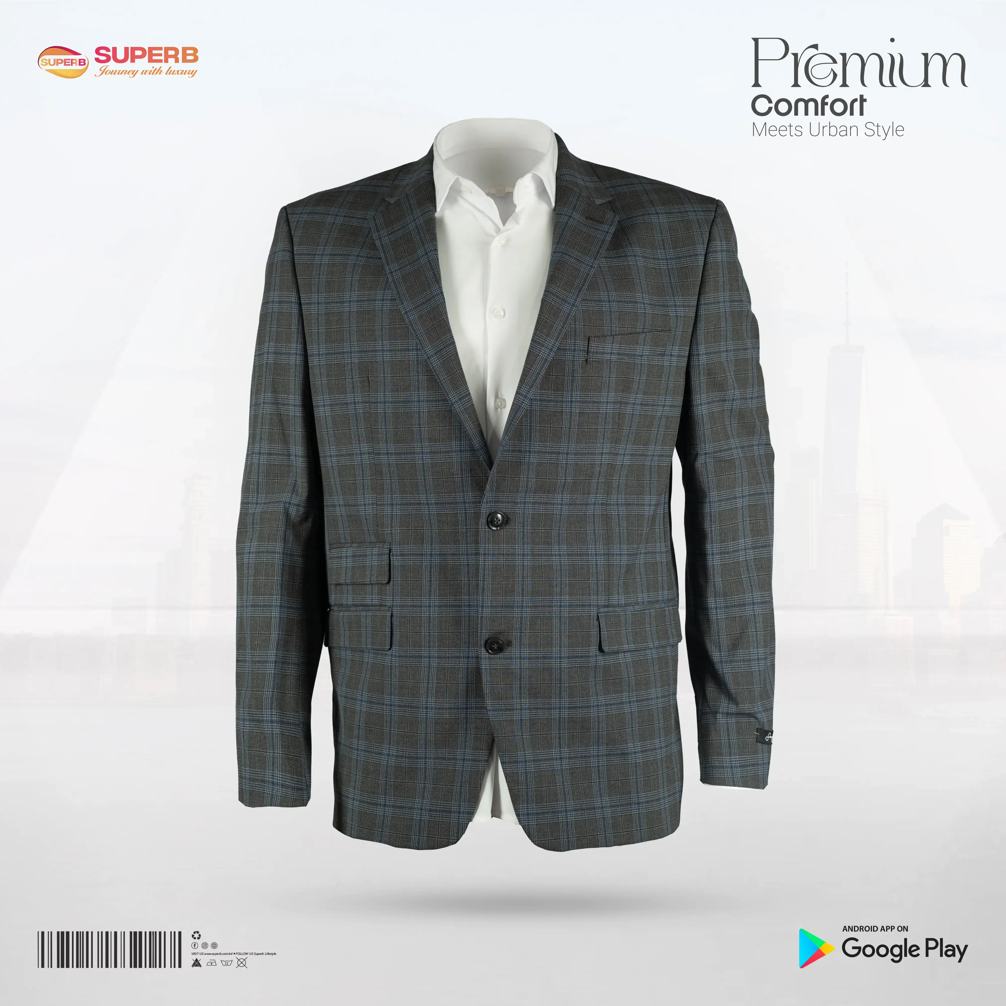 Sean John  Men’s Performance Blazer | Slim Fit Stretch & Modern Style || Superb