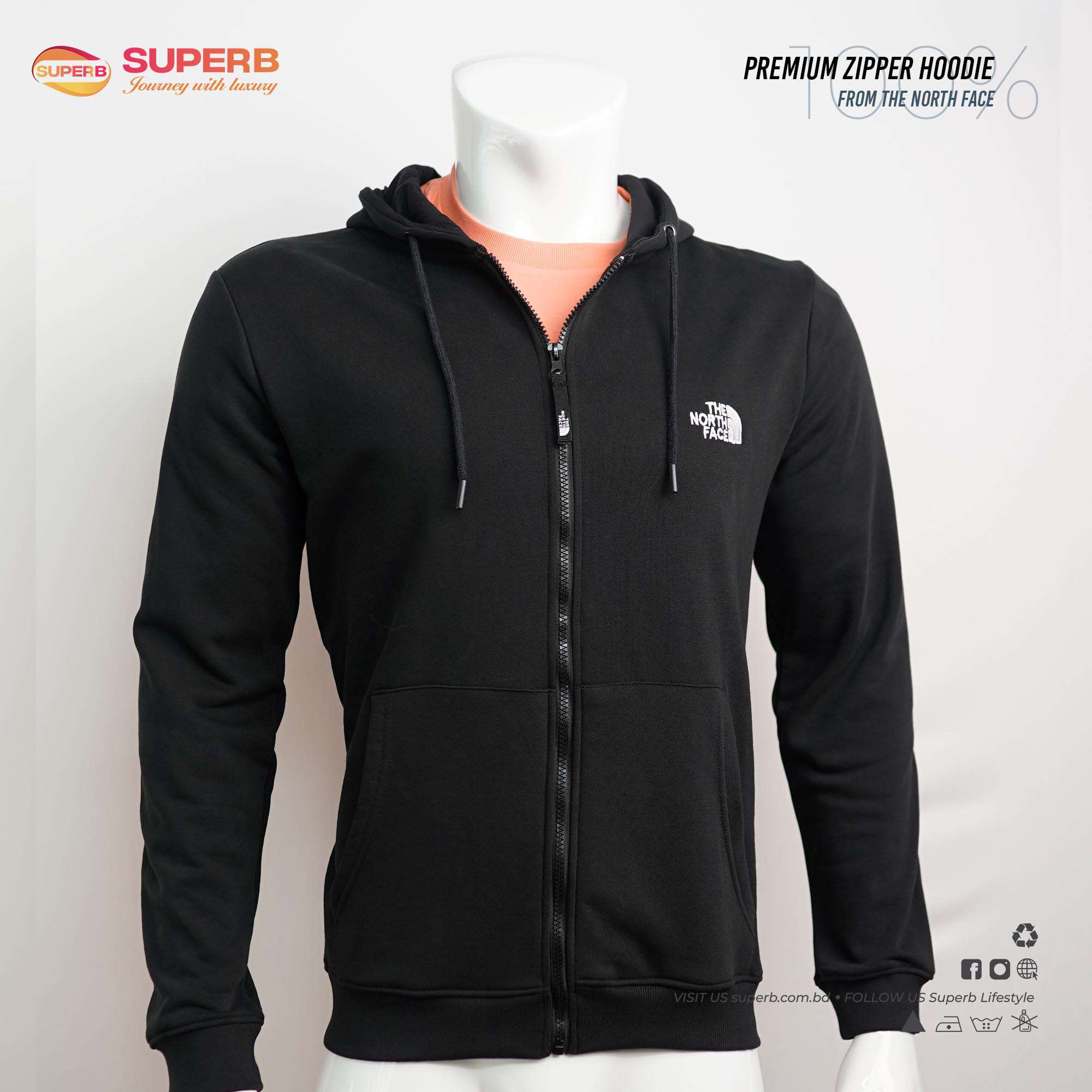 Premium The North Face Zipper Hoodie- Stylish Outerwear | Superb Lifestyle